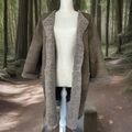 Übergangsjacke Wendeljacke Teddyjacke Damen 36 Beige