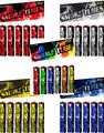 6x NICO Smoke Tubes Feuerwerk Rauch Fackel Fußball Rot Weiss Gelb Blau Grün Bunt