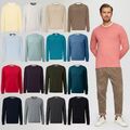 S.OLIVER Herren Pullover Strickpullover Rundhals langarm Logo diverse Farben