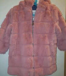 💗 Mädchen Teddy Jacke Altrosa Gr.98, super kuschelig 💗