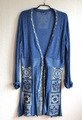 Joe Browns Sommer Longcardigan Boho Hipie Strick Häkel Mantel Jacke Blau 40 42