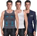 Herren Bauchweg Shirt Shapewear Unterhemd Kompression TankTop Pack Mieder Weste