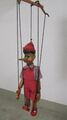 Marionette - Pinocchio Marionette aus Holz 60 cm hoch