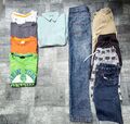 Junge Kinder Kleidungspaket,Bekleidung 10 Teile T-Shirt Shorts Gr.134-140 🔥