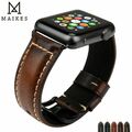 Rindslederarmband für Apple Watch 44mm 40mm 42mm 38mm Series 6 5 4 3 2 1 iWatch