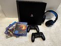 PlayStation 4 Pro 1TB + 2 Controller, 4 Spiele & Headset