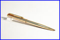 PARKER 45 FINE PIN STRIPE PATTERN 12K Rolled Gold  G.F. KUGELSCHREIBER - USA