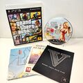 Grand Theft Auto V Five PS3 Sony PlayStation 3 2013 komplett mit Karte