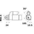 Starter MAHLE MS 190 Startanlage