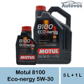 Motul 8100 Eco-nergy 5W-30 5 + 1 Liter Motoröl Jaguar Landrover 03.5003 RN0700