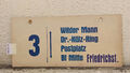 3 Wilder Mann – Friedrichst. | Linienschild Dresden DDR