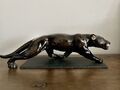 Panther, schwarz, groß, Goebel, Vintage, Skulptur, Figur, 51 cm