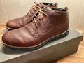 TIMBERLAND HERREN BOOTS/STIEFEL BARET PT GR. 43 BRAUN GETRAGEN  MIT ORIG. KARTON