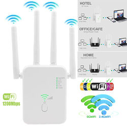 1200M WLAN Repeater Router Range WiFi Wireless Signal Verstärker Point Booster