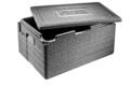 Thermohauser EPP-Thermobox Pizzabox Lebensmittelbox 50 L  60 x 40 x 33 cm schwa