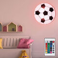 Deckenlampe Kinder Deckenleuchte RGB LED Farbwechsler dimmbar Fußball Design