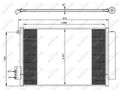 Kondensator Klimaanlage EASY FIT NRF 350065 für FIAT 500L 12 TIPO Aluminium