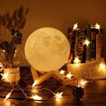 LED Mond Lampe 3D Moon Light Mondlicht Nachtlicht Touch Sensor Kinder Nachtlampe