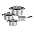 Topf-Set RÖSLE SILENCE PRO  silber Kochtopf Suppentopf Töpfe Universaltopf Topf