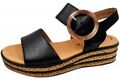 Gabor Damen Leder Sandalette Schwarz Weite G Sandale 24-550-27