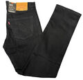 Levis® 501 Herren Denim Jeans Original Fit Unterteil Straight Leg Hose Jeans SCHWARZ