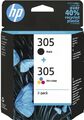 Original HP 305 Tinte Patronen Multipack Druckerpatronen Tintenpatronen 6ZD17AE