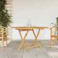 vidaXL Gartentisch Klappbar 110x110x75 cm Massivholz Teak