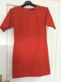 Kleid von French Connection Gr. 36/38 Lochmuster orange Baumwolle ungetragen NEU