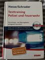 Buch  " Testtraining Polizei und Feuerwehr " Hesse/Schrader