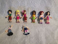 Lego Friends 6 Minifiguren / Minidolls + 2 x Ersatzkleidung
