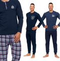 Herren Schlafanzug MORAJ Pyjama lang Baumwolle Nachtanzug 2-tlg Premium S-4XL