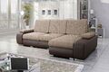 FURNIX Ecksofa LORTSIE Polstercouch mit Schlaffunktion und Bettkasten BE03-MA128