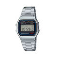 CASIO A158WA-1DF,Uhr,Silber,Illuminator,digital retro vintage,Casio Collection