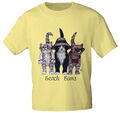 T-Shirt Print Katzen Beach Bums KA169 gelb Gr. S-3XL