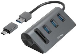 Hama USB-Hub USB-Hub/Kartenleser 5 Ports