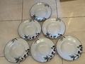 Pasta Teller 6 er Set, Napoli Olive Muster , La Vie, Italian Summer,