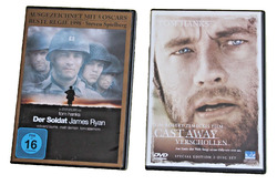 Tom Hanks - 2 DVD`s - Der Soldat James Ryan - 1998 + Cast Away - 2000