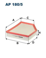 Luftfilter Filtereinsatz AP 180/5 FILTRON für VOLVO V40 Schrägheck