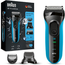 Braun Series 3 Rasierer Herren, 3-In-1-Elektrorasierer, Barttrimmer Mit 5 Kammau