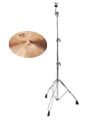 Paiste 2002 16" Crash gerader Becken Ständer Set Cymbal Drum Stand Handarbeit