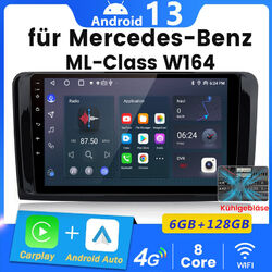 Für Mercedes Benz W164 GL320 ML350 X164 9'' Autoradio Android13 GPS Navi 6+128GB