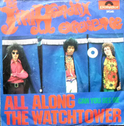 7 " 1968 ROCK IN VG ++ !  JIMI HENDRIX EXPERIENCE : All Along The Watchtower