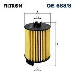 FILTRON OE 688/8 Ölfilter Filtereinsatz für AUDI A4 B9 Avant (8W5, 8WD) Q5 (FYB)