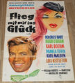FLIEG MIT MIR INS GLÜCK Org. Plakat A1 -1963- Dolores Hart, Karlheinz Böhm