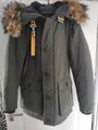 Herren Winterjacke Parka Fell Kapuze L / XL Olive