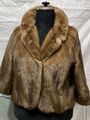 Größe XL Nerz Pelzjacke Edel Weich Warm Fur Coat Pelliccia LUXUS Super weich