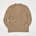 PETER HAHN Damen 100% KASCHMIR Strickjacke Strick Pullover Camel Beige Größe M