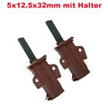 2x Schleifkohle Kohlestifte 4,8mm AMP für Candy Hoover SMARTCOM13 31105232