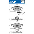 1x ORIGINAL® Skf VKBP 80617 E Bremsbelagsatz, Scheibenbremse Vorne, inkl.