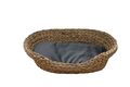 Rohrschneider Tierbett Samt Gr.1 grau Hundebett Katzenbett B53xT40xH14 cm